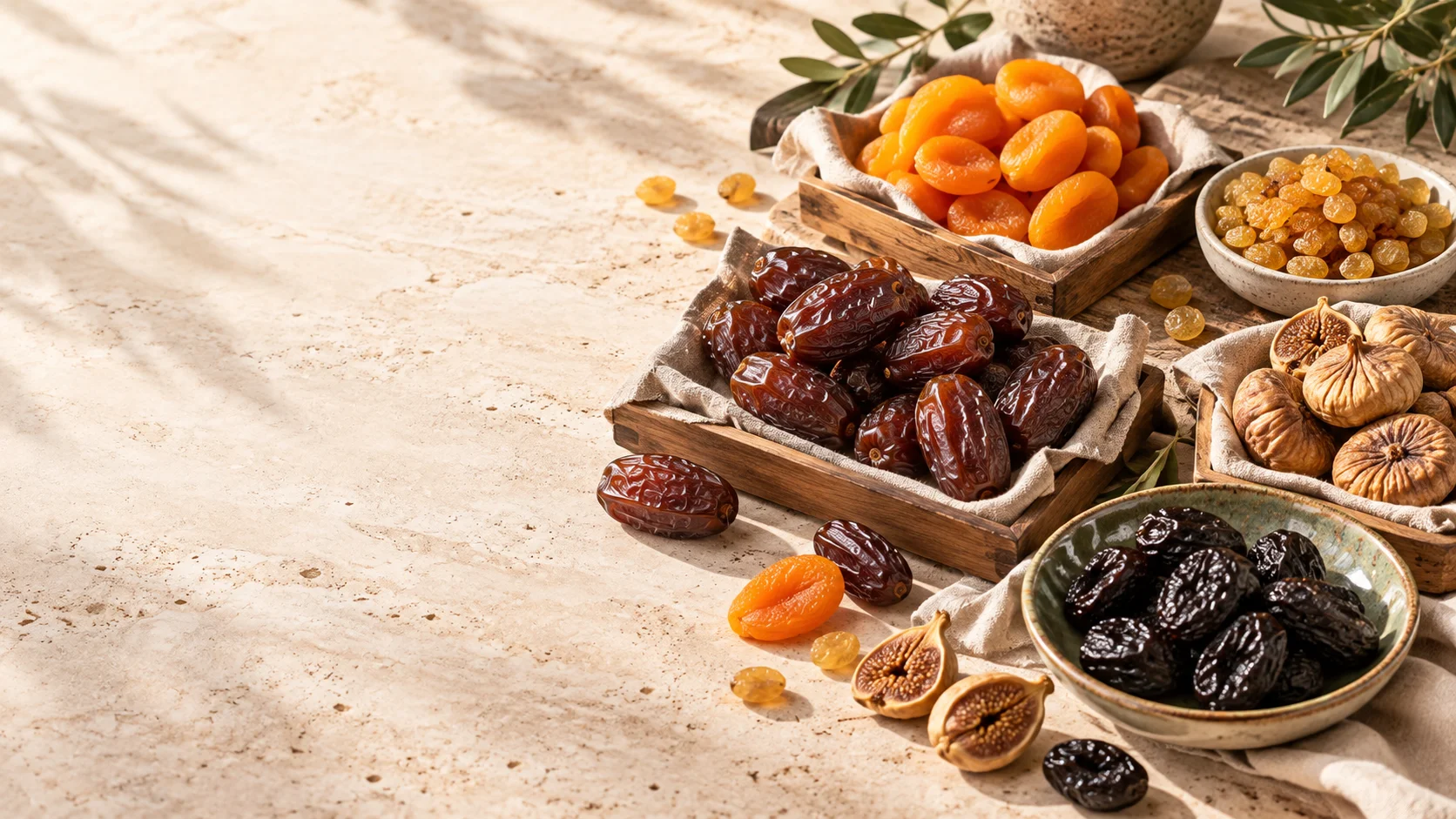 Bulk dried apricots, raisins, dates and figs supplied by Plusimpex B.V. from the Netherlands