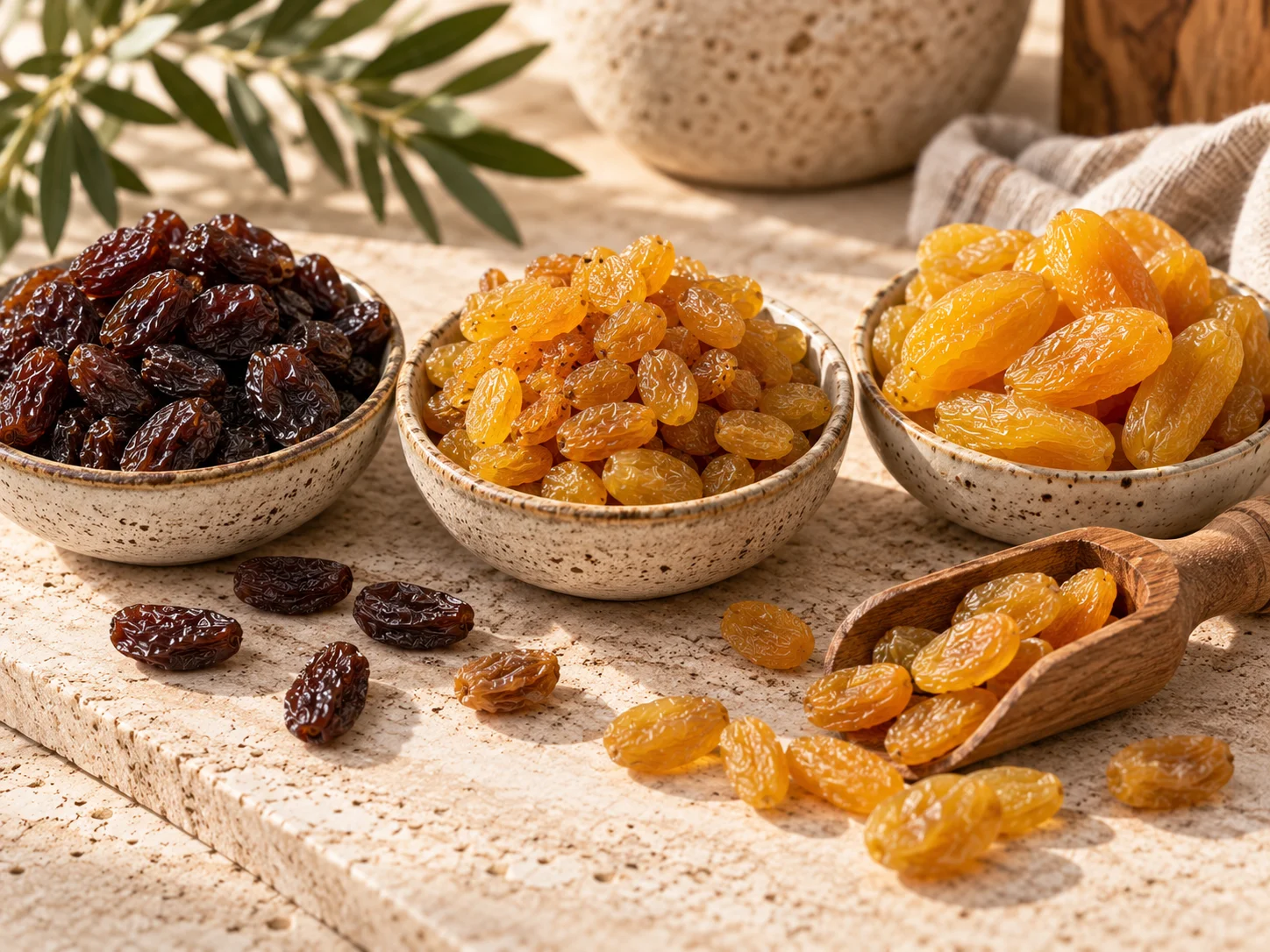 Bulk raisins and sultanas for bakeries and cereal manufacturers