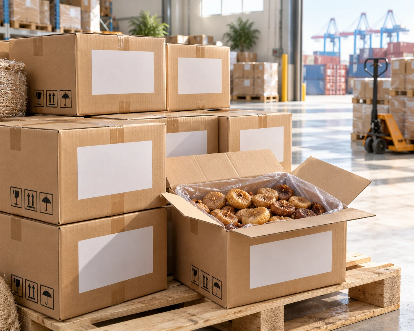 Plusimpex in-shell nut sourcing network from origin countries to the Port of Rotterdam