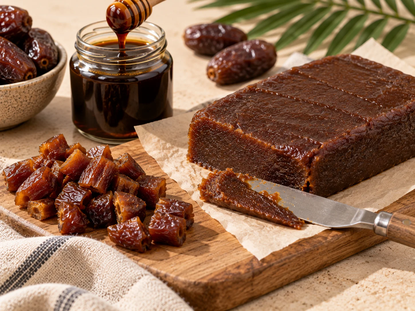 Date paste and fig paste in bulk blocks for bakery and bar manufacturers