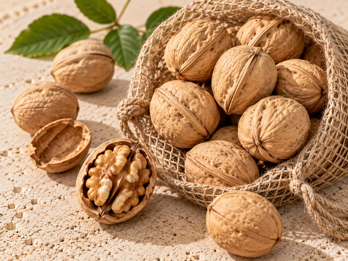 In-shell Chandler walnuts, jumbo and large, light shell colour