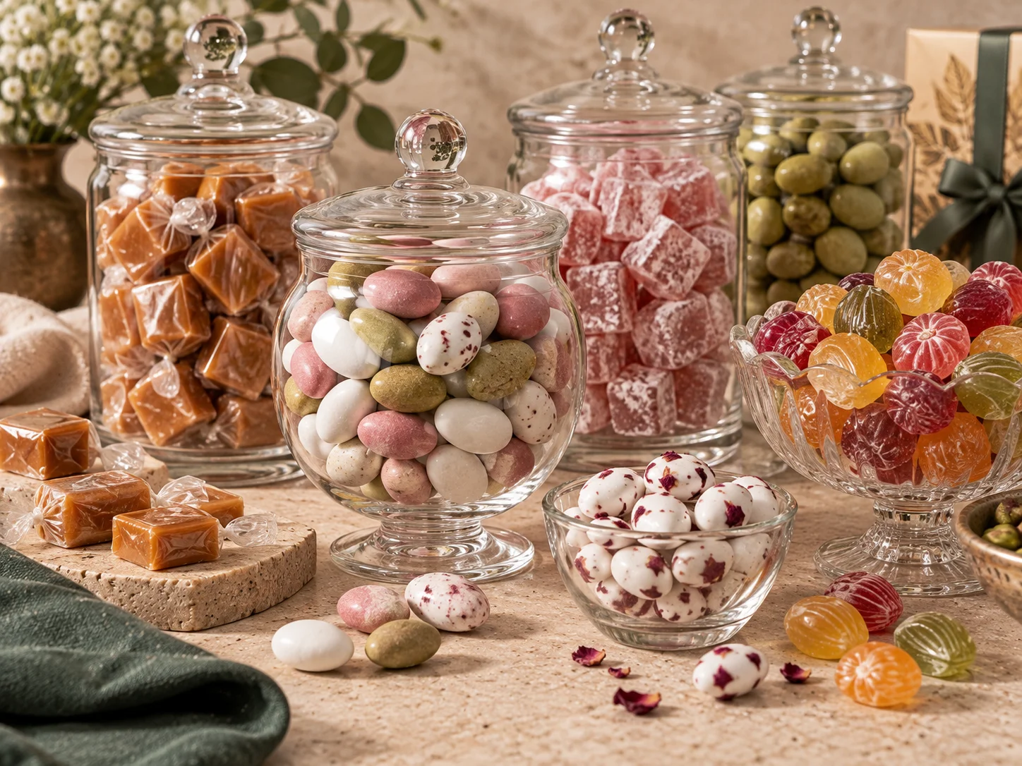 Sugar confectionery — hard candy, toffee, jelly and dragées in bulk