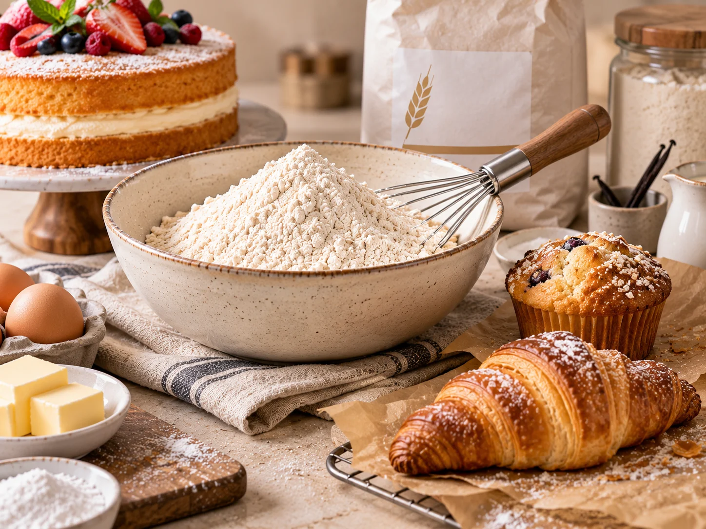 Cake, muffin, sponge and pastry mixes for bakeries and food service