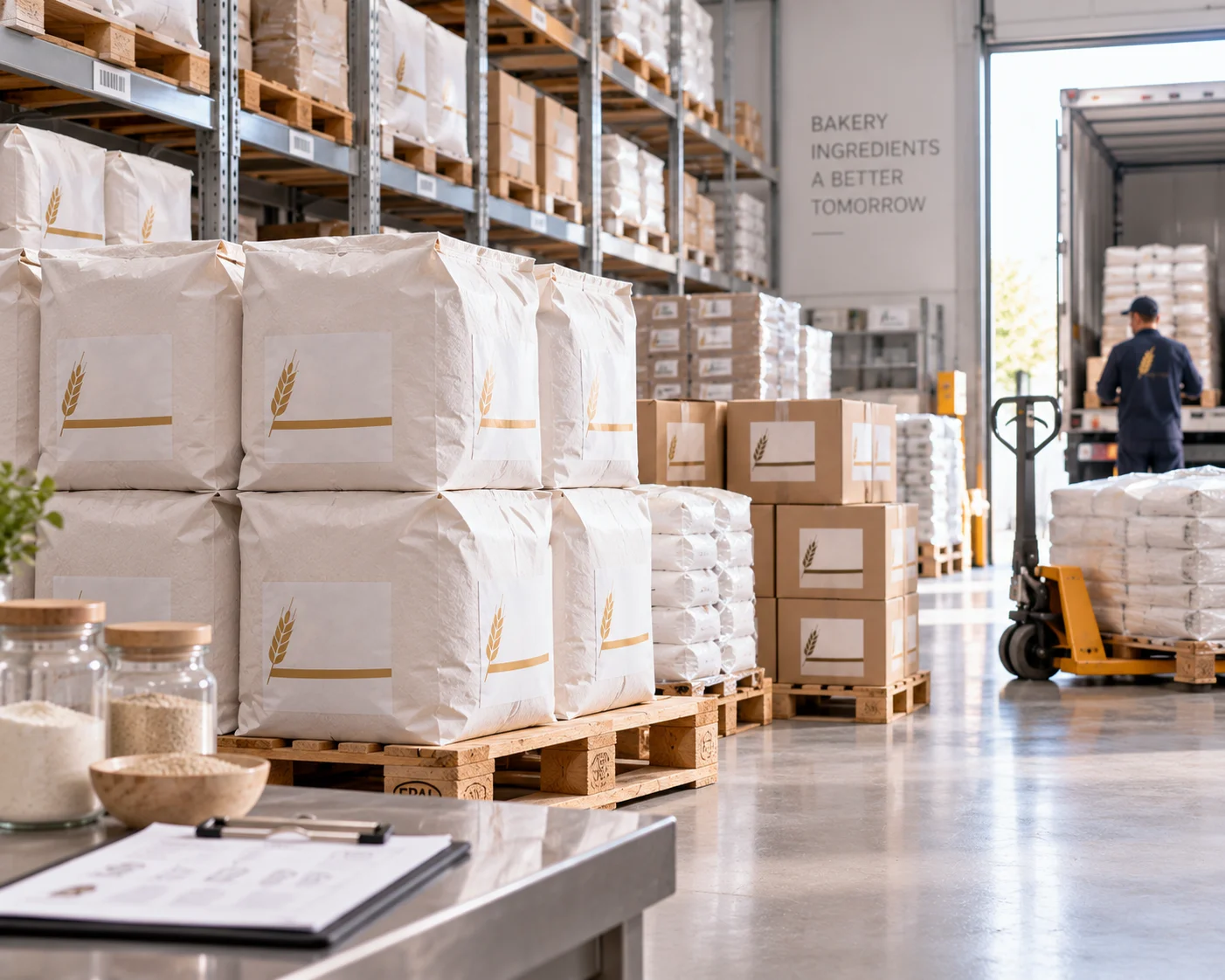 Plusimpex bakery ingredient sourcing network from European producers to the Port of Rotterdam