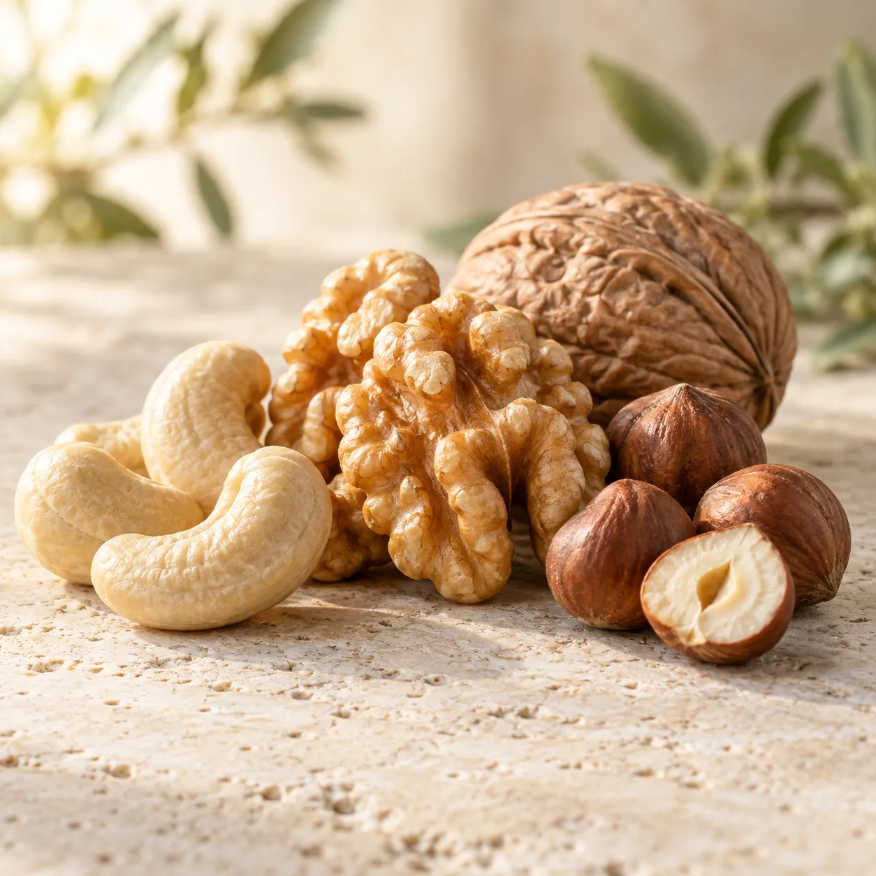 Almond, cashew and pistachio kernels supplied in bulk by Plusimpex